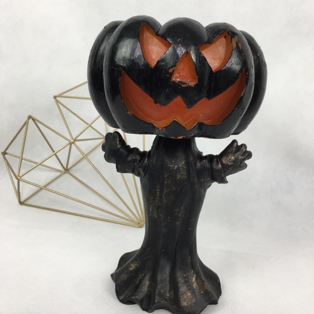 Scary Pumpkin Head Jack O'Lantern Ghost Candle - Picture 1 of 5